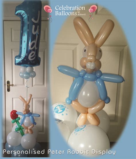 Lovely Peter Rabbit Balloon display with personalised number. | Peter ...