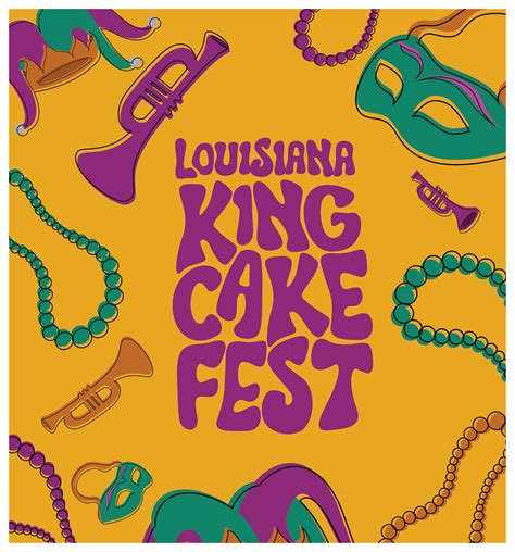 Rebrand Campaign - 2025 Louisiana King Cake Festival :: Behance