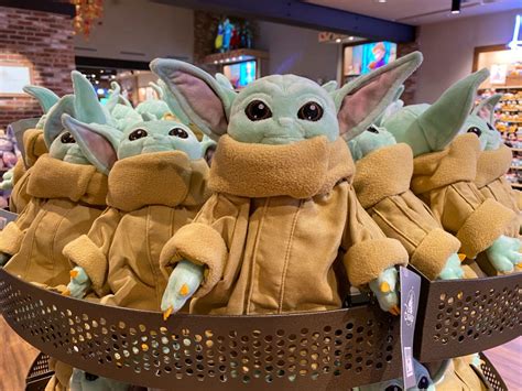 PHOTOS: New Baby Yoda “The Child” Plush Debuts at Disney Springs ...