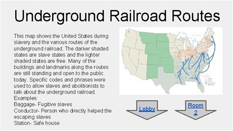 The Underground Railroad Route Map - Underground Railroad Map Of The ...