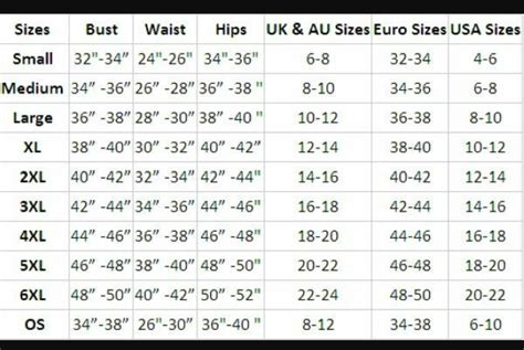 Size Chart Conversion Pants Pants Size Conversion Chart