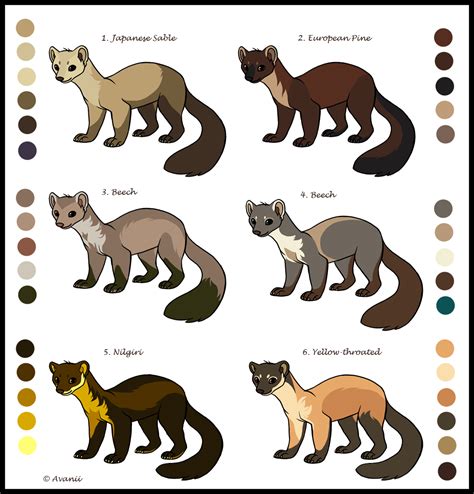 Marten Adoptables TAKEN by Avanii on DeviantArt