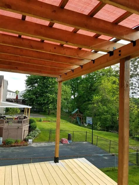 How to build a pergola on a deck - Builders Villa