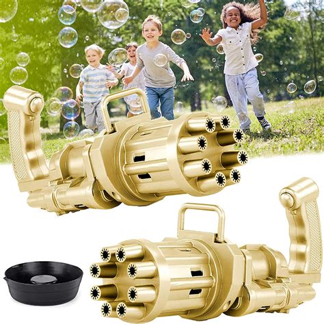 Bubble Guns Gatling Large Porous Bubble Machine Bubble Guns 8-Hole ...