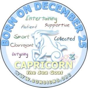 December 25 Zodiac Horoscope Birthday Personality - SunSigns.Org