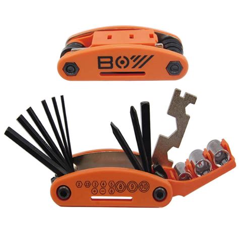 Bicycle 16 in 1 Multifunction Motorcycle Repair Tools Bike Pocket ...