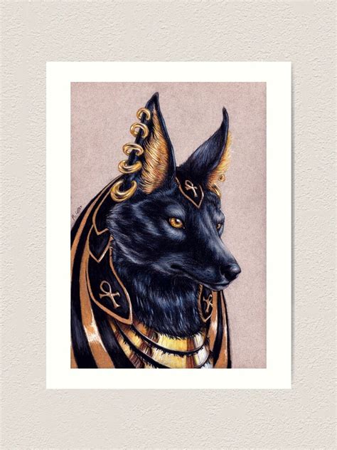 "Anubis - Egyptian Jackal God" Art Print by alutac-art | Redbubble