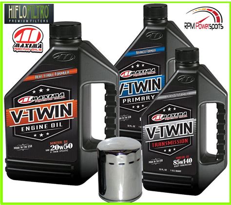 Complete Engine Oil Change Kit V-Twin Harley Davidson Evolution, 6 ...