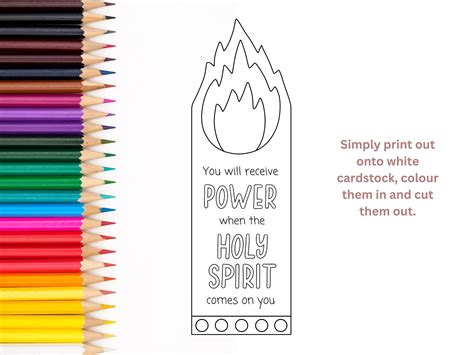 Printable Pentecost Craft Activity Pentecost Coloring - Etsy UK