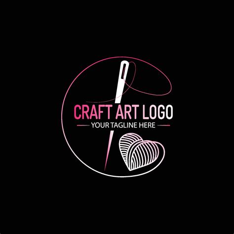 Craft art logo design template, Craft logo vector 23682518 Vector Art ...