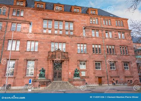 Architectural Detail of the University of Freiburg Im Breisgau ...