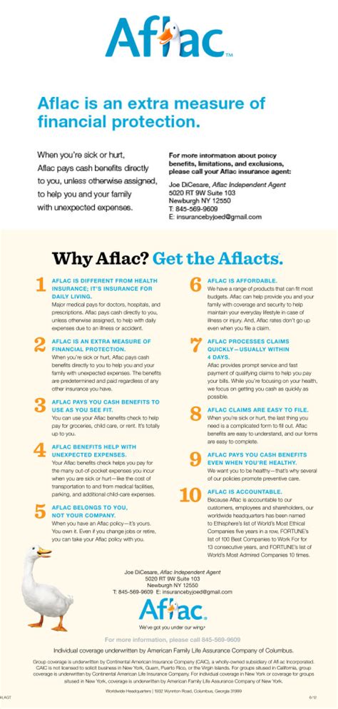 Aflac Insurance | Joe DiCesare Insurance Agency, Inc.