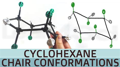 Cyclohexane Chair Conformations Axial and Equatorial Tutorial Video