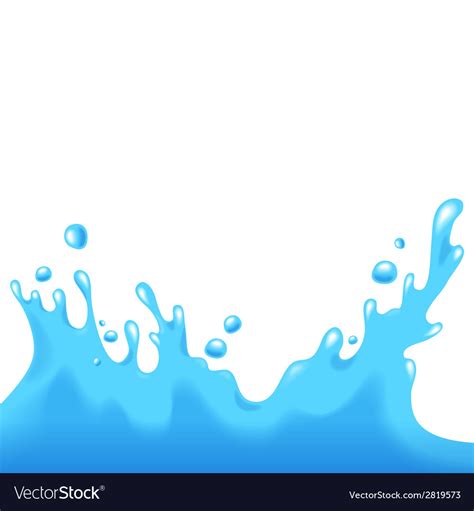 Water splash Royalty Free Vector Image - VectorStock