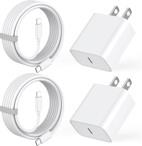 Amazon.com: iPhone 15 Fast Charger, [MFi Certified] 2 Pack PD 20W USB C ...