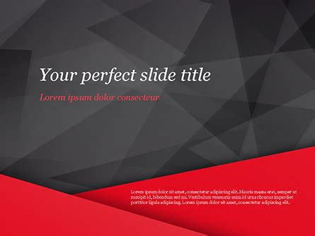 Red and Black Polygonal Background Presentation Template for PowerPoint ...