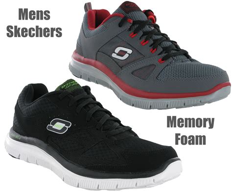 Mens Skechers Memory Foam Master Plan Lightweight Sports Running ...