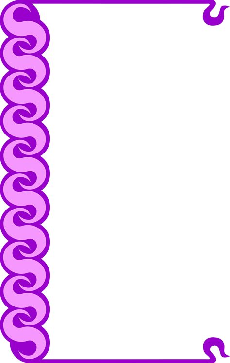 Gallery For > Purple Swirl Corner Border