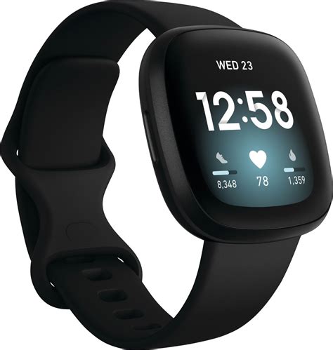 Customer Reviews: Fitbit Versa 3 Health & Fitness Smartwatch Black ...