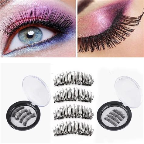 FeelGlad Magnetic Eyelashes Kit, 3D Reusable Soft Magnetic False ...