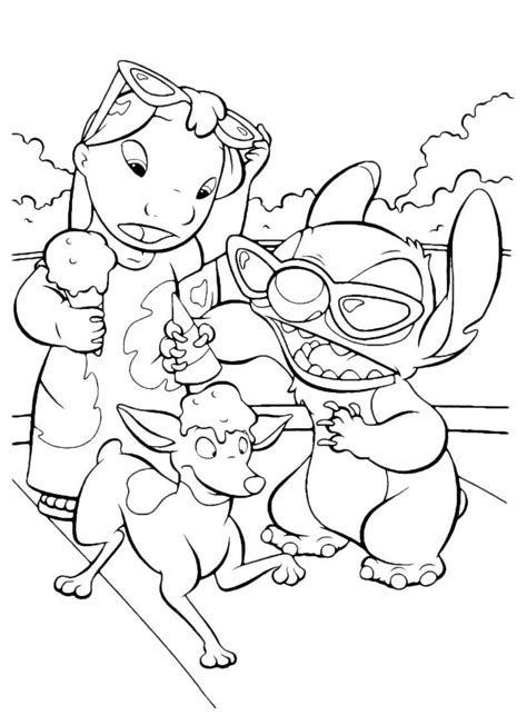 Free Printable Lilo and Stitch Coloring Pages For Kids