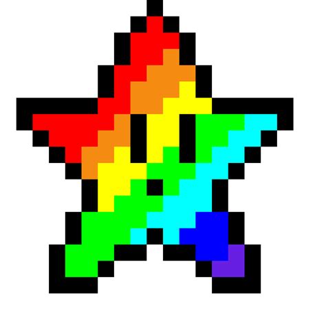 Rainbow gif stella pixel art