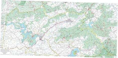 Nantahala National Forest Tusquitee District, Forest Visitor Map by US ...