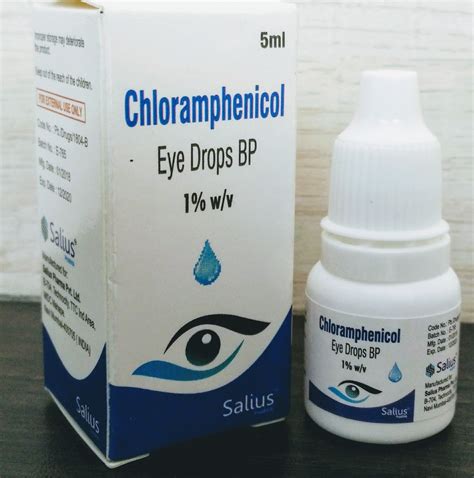 Salius Chloramphenicol Eye Drops BP 1% W/V, Antibiotic and ...