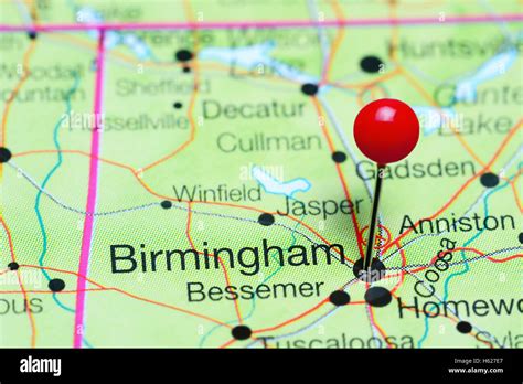 Birmingham alabama on a map hi-res stock photography and images - Alamy