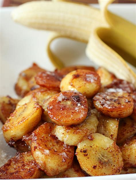 Pan Fried Cinnamon Bananas. The Healthy Alternative Snack