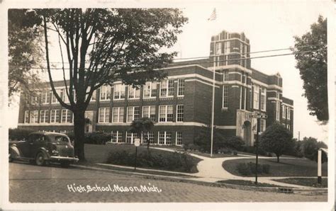 High School Mason, MI Postcard