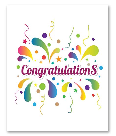 Buy Jumbo Extra-Large Congratulations Greeting Card - Colorful Fun ...