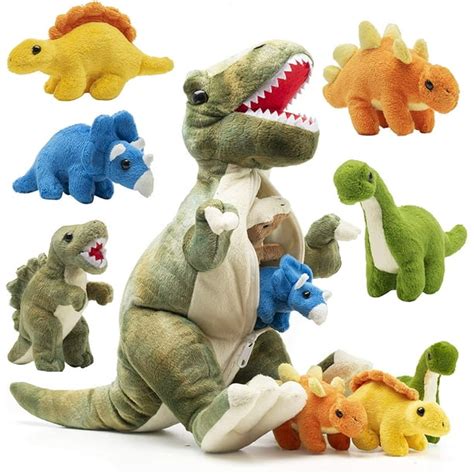 Prextex Plushlings Collection 15 inch Plush Dinosaur T-Rex Tummy ...