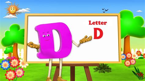 Letter D Song - 3D Animation Learning English Alphabet ABC song for ...