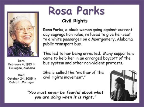 Rosa Parks 3 Important Life Events - New Orleans Events 2023