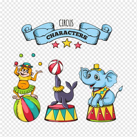 Cartoon Circus Animals