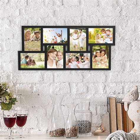 Collage Picture Frame Holds 8 Images 4 X 6 Vertical or Horizontal Wall ...