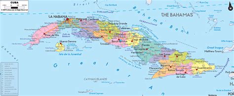 Political Map of Cuba - Ezilon Maps