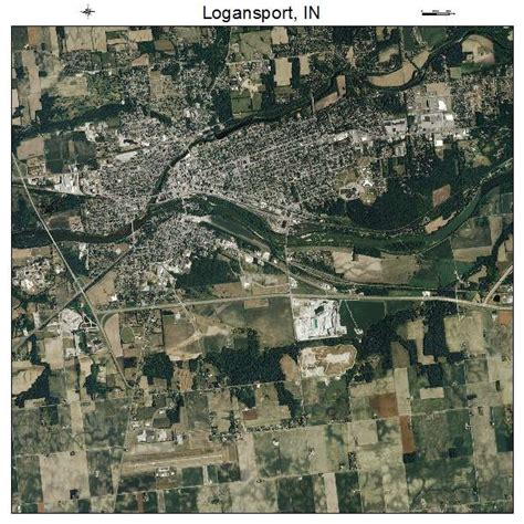 Aerial Photography Map of Logansport, IN Indiana