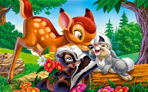 Bambi Thumper And Flower Cartoons Character From Disneys Im - EroFound