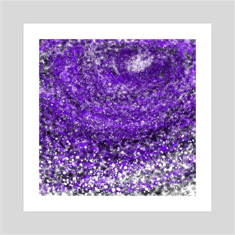 a purple galaxy, an art print by j m - INPRNT