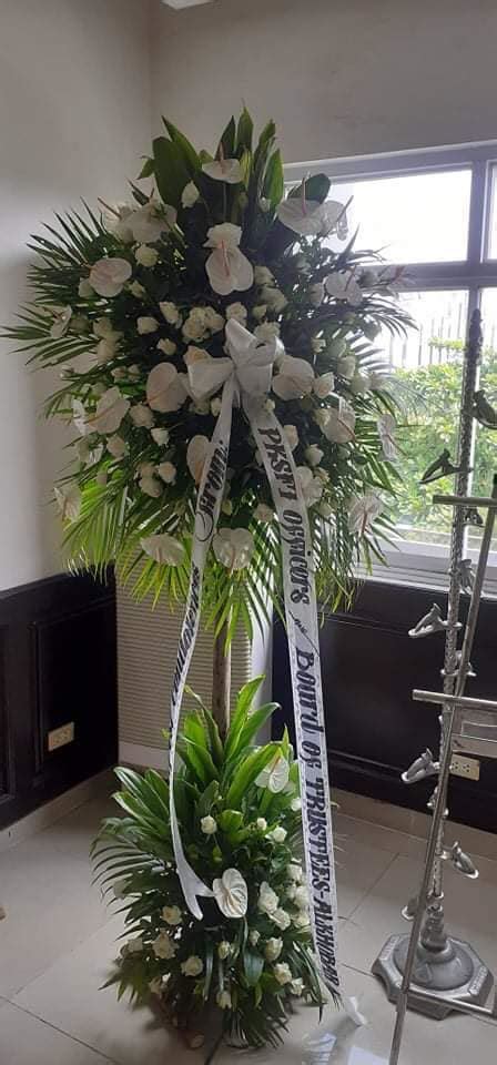 cheap funeral flowers door to door delivery in Manila Philippines