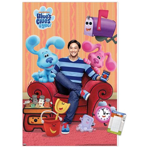 Blue's Clues - Group Wall Poster, 22.375" x 34" - Walmart.com