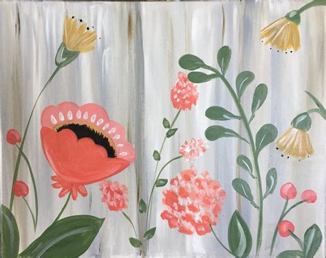 Sip & Paint- "Whimsy Floral" - Art Studio 27