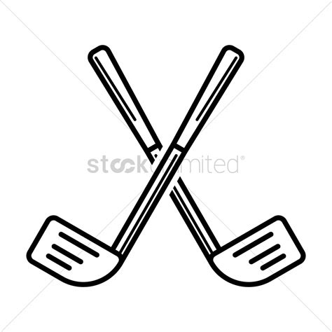 Crossed Hockey Sticks Vector at Vectorified.com | Collection of Crossed ...