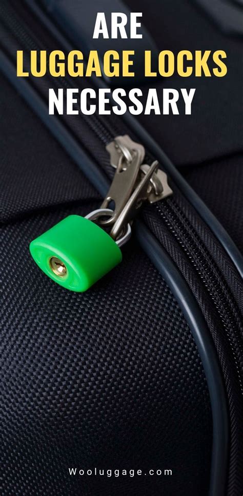 Are Luggage Locks Necessary | Luggage locks, Luggage, Best travel luggage