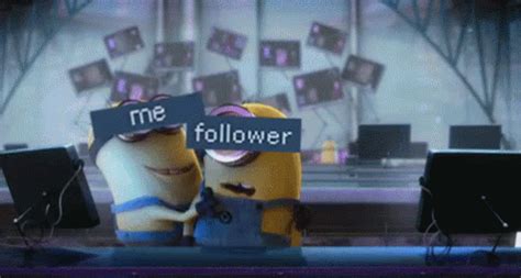 Minions Me GIF - Minions Me Follower - Discover & Share GIFs