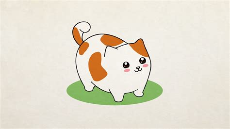 Cute Cat Cartoon Drawing at GetDrawings | Free download