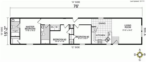 Beautiful 3 Bedroom Single Wide Mobile Home Floor Plans - New Home ...