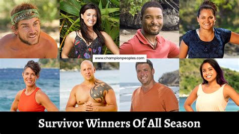 Survivor Winners Of All Season - ChampionPeoples